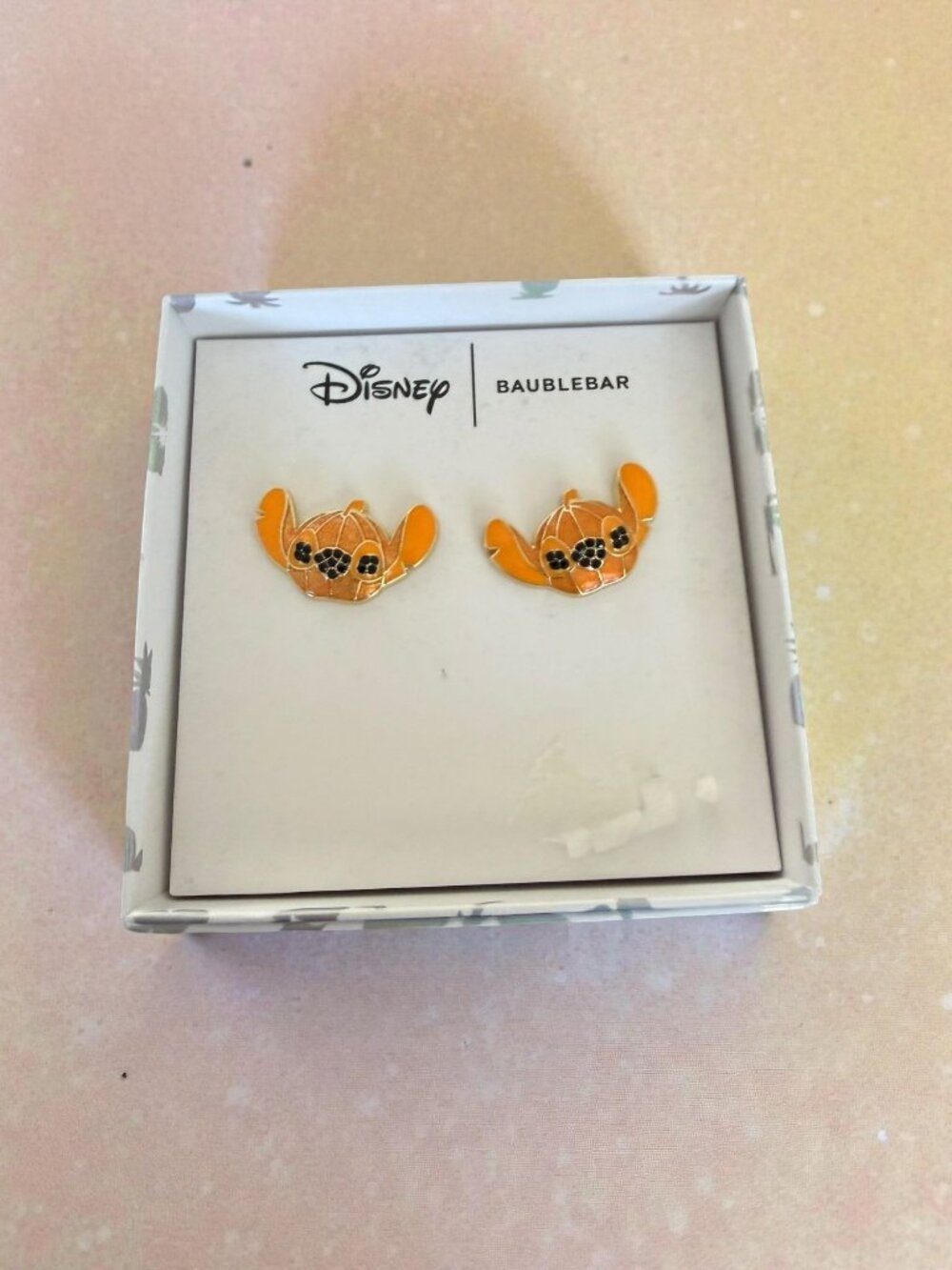 BAUBLEBAR x Disney Stitch Pumpkin Earrings NEW NIB